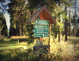 Hiking signposts