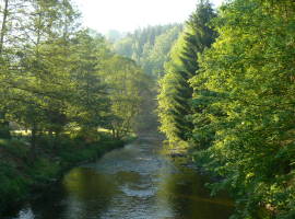 Zschopau river valley